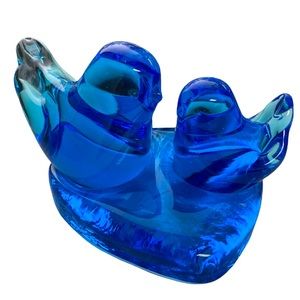 Parent / Child Blue Bird of Happiness - Leo Ward 1996 Terra Studios